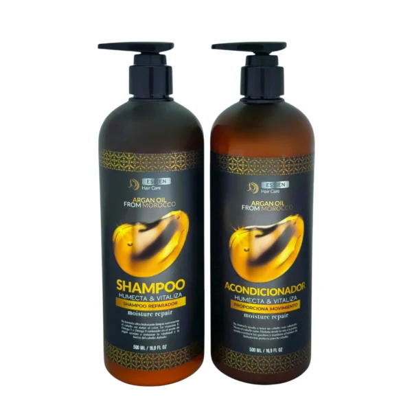Shampoo Reparación Cabello Seco Argán 500ml Essien - Imagen 2