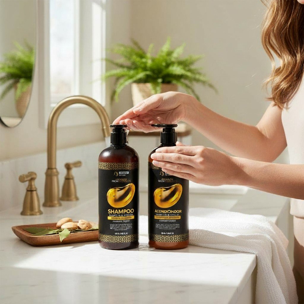 Pack Shampoo + Acondicionador Argán 500ml Essien - Imagen 5