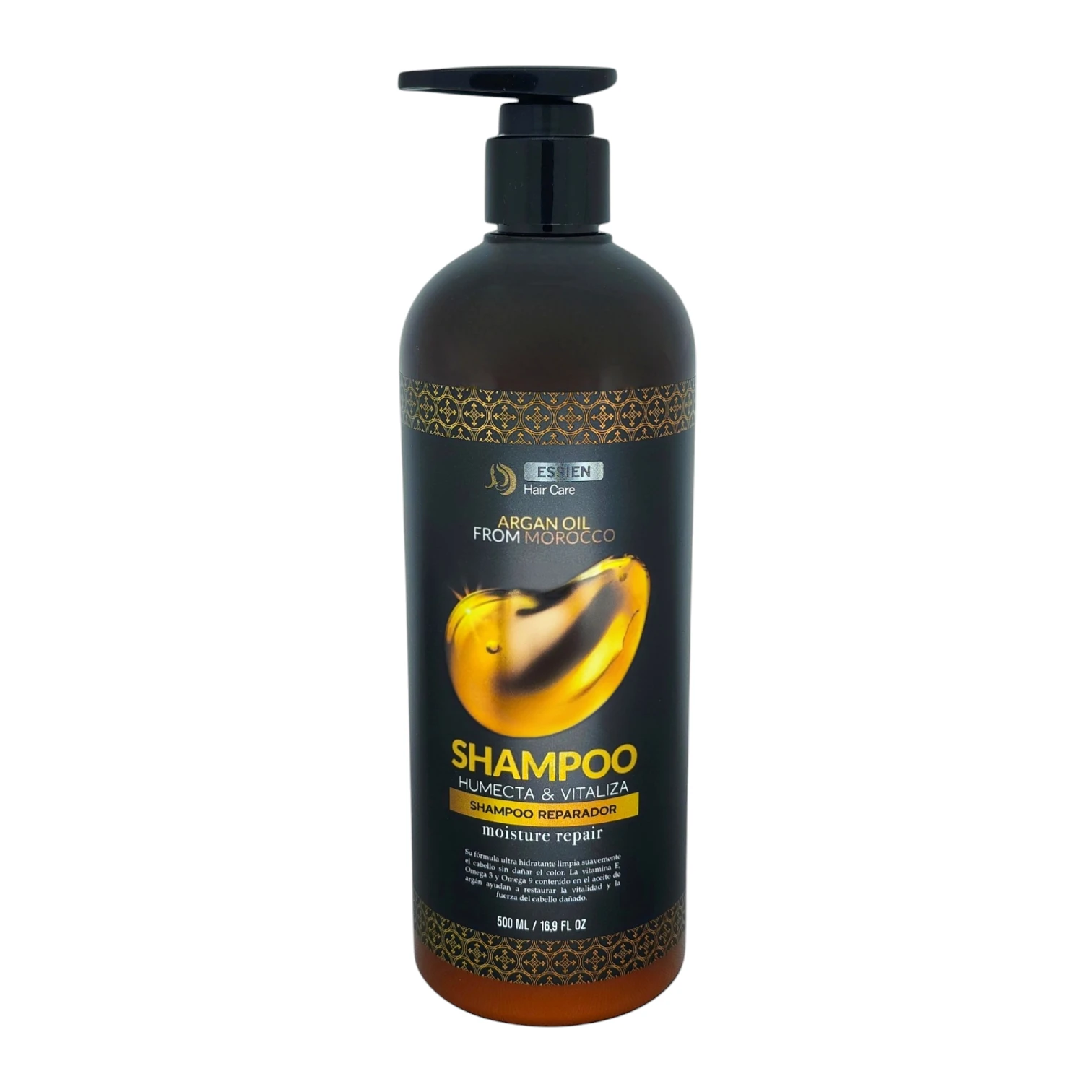 Shampoo Reparación Cabello Seco Argán 500ml Essien