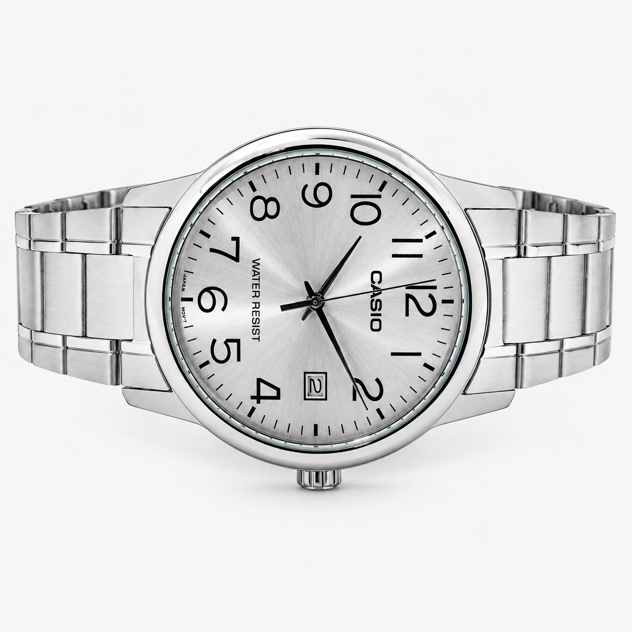 Reloj Casio para caballero MTP-V002D-7B - Correa de Acero Inoxidable Color Plateado - Imagen 6