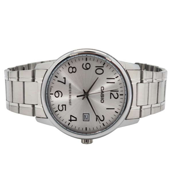 Reloj Pulsera Casio Mtp-v002d-7b Con Correa De Acero Inoxidable Color Plateado - Imagen 3