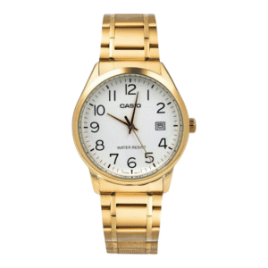 Reloj Pulsera Casio Mtp-v002g-7b2u Con Correa De Acero Inoxidable Color Dorado