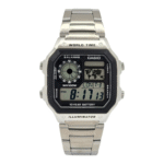 Reloj Casio Digital Ae-1200whd-1av Plateado Negro E-watch Image