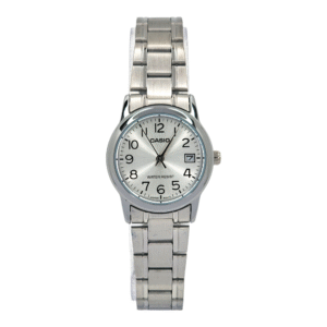 Reloj Pulsera Casio Ltp-v002 Con Correa De Acero Inoxidable Color Plateado