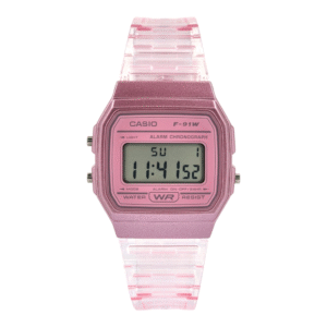 Reloj Pulsera Casio Colección F-91ws-4 Rosa