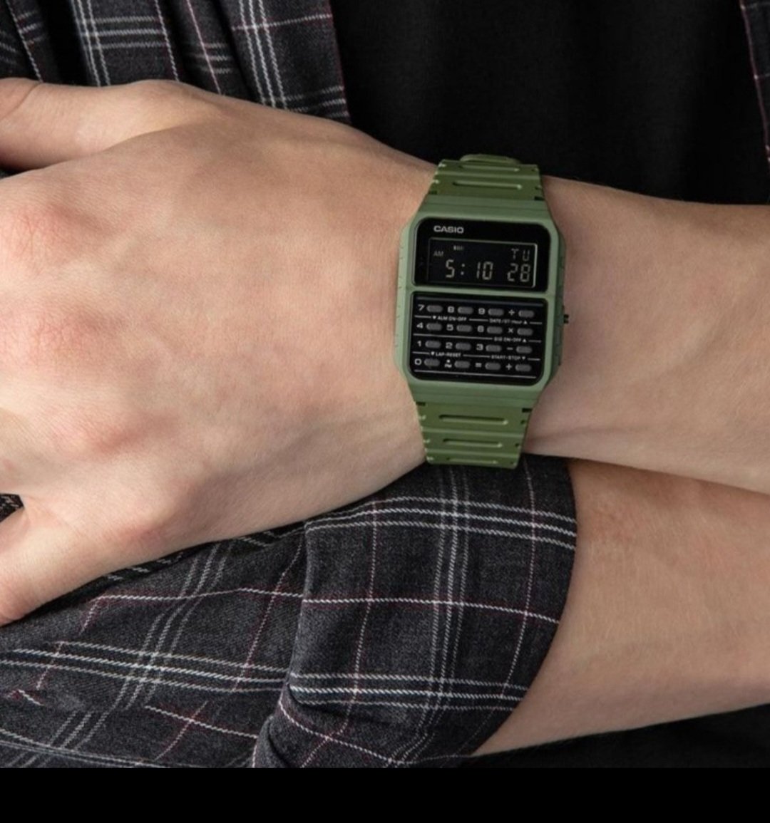 Reloj Casio Calculadora Ca-53wf-3b verde - Imagen 7