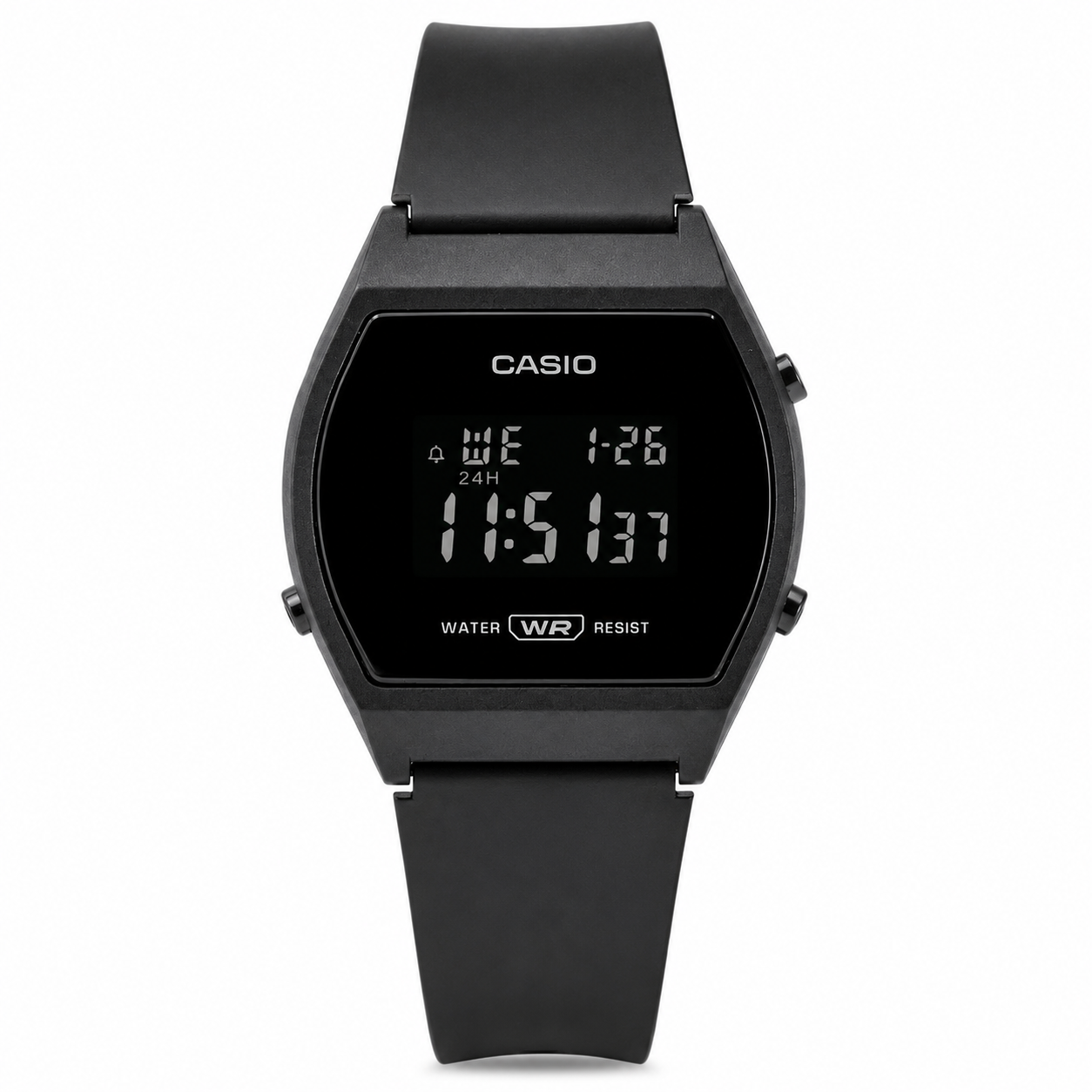 Reloj Casio para dama LW-204-1B - Correa de resina Negro