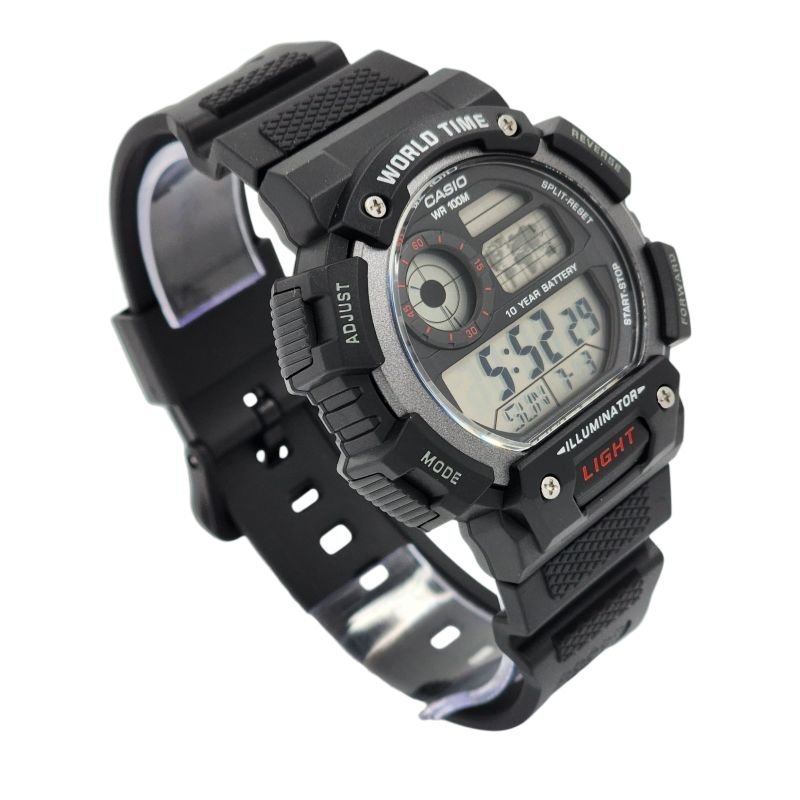 Reloj Casio para caballero AE-1400WH-1AV - Digital correa color Negro - Imagen 3