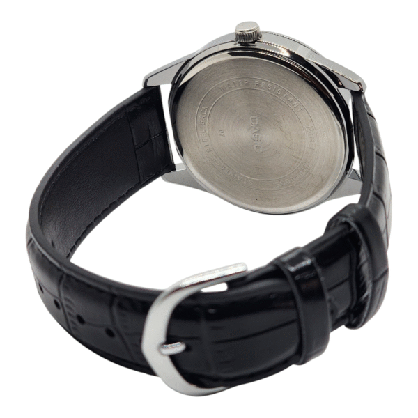 Reloj Casio MTP-V005L-1B correa cuero con fondo negro - Imagen 3