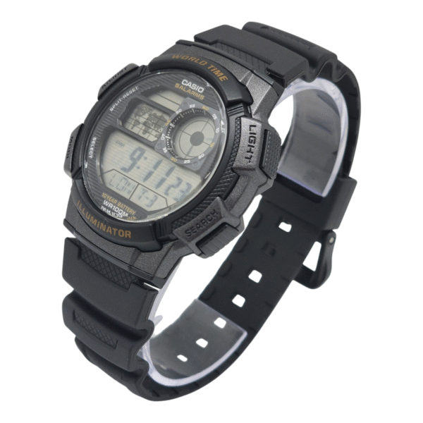 Reloj Digital Casio Ae-1000w-1a Con Correa De Resina Color Negro - Imagen 2