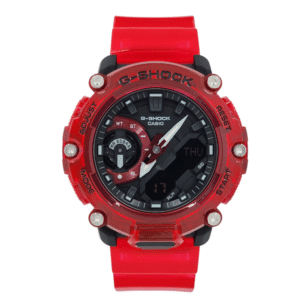 Reloj Casio Ga-2200skl-4a Caballero Color De La Correa Rojo Color Del Bisel Rojo Color Del Fondo Negro