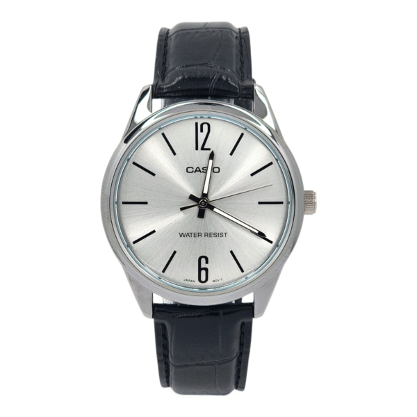 Reloj Casio Hombre MTP-V005L-7B  Bisel Plateado Color Del Fondo Plateado