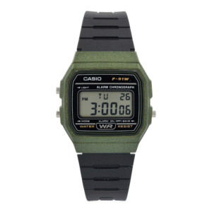 Reloj De Pulsera Casio Colección F-91wm-3a correa resina marco verde