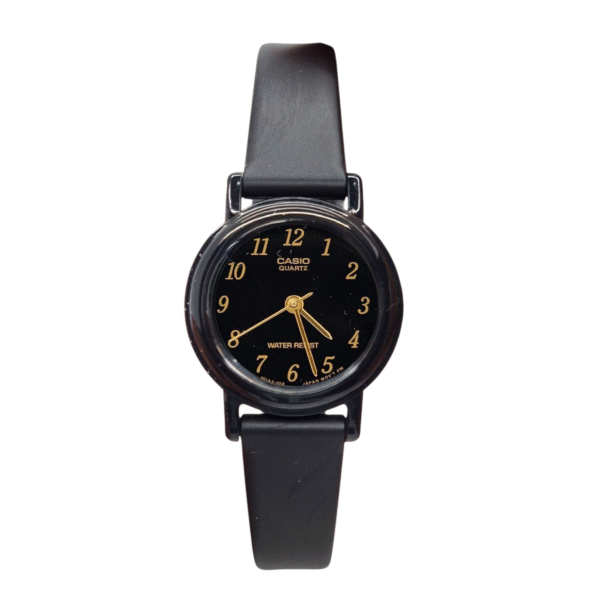 Reloj casio dama LQ-139AMV-1L correa resina negro fondo esfera negro