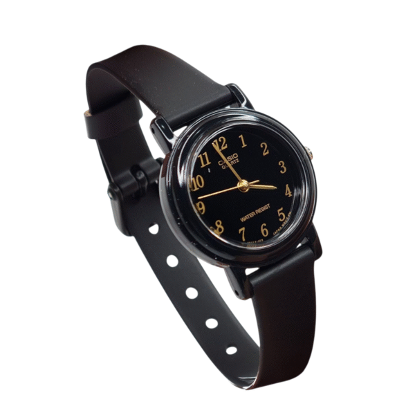 Reloj casio dama LQ-139AMV-1L correa resina negro fondo esfera negro - Imagen 3