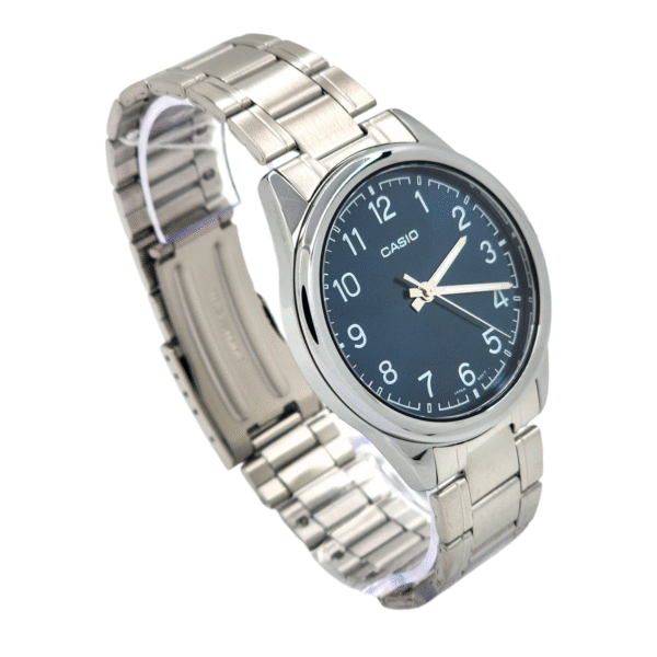 Reloj Casio MTP-V005D-2B4 correa acero inoxidable fondo esfera azul - Imagen 3