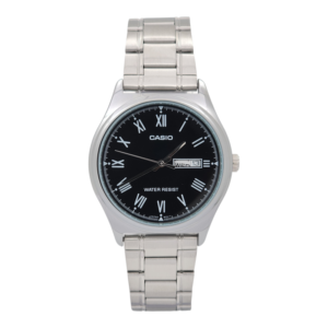 Reloj Casio caballero MTP-V006D-1B correa acero inoxidable fondo negro
