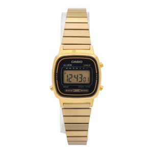 Reloj Casio Dama La-670wga-1 Mujer Dorado Negro Vintage