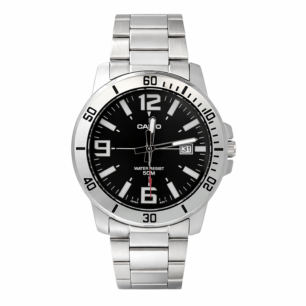 Reloj Casio caballero MTP-VD01D-1BV correa acero inoxidable