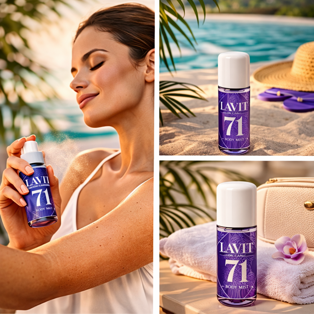 Splash body mist B071 lavit lila edición carnaval 100ml - Imagen 2