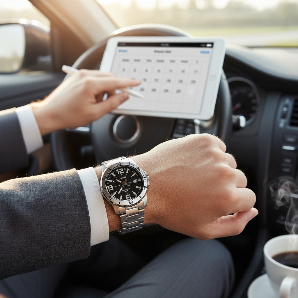 Reloj Casio caballero MTP-VD01D-1BV correa acero inoxidable - Imagen 5