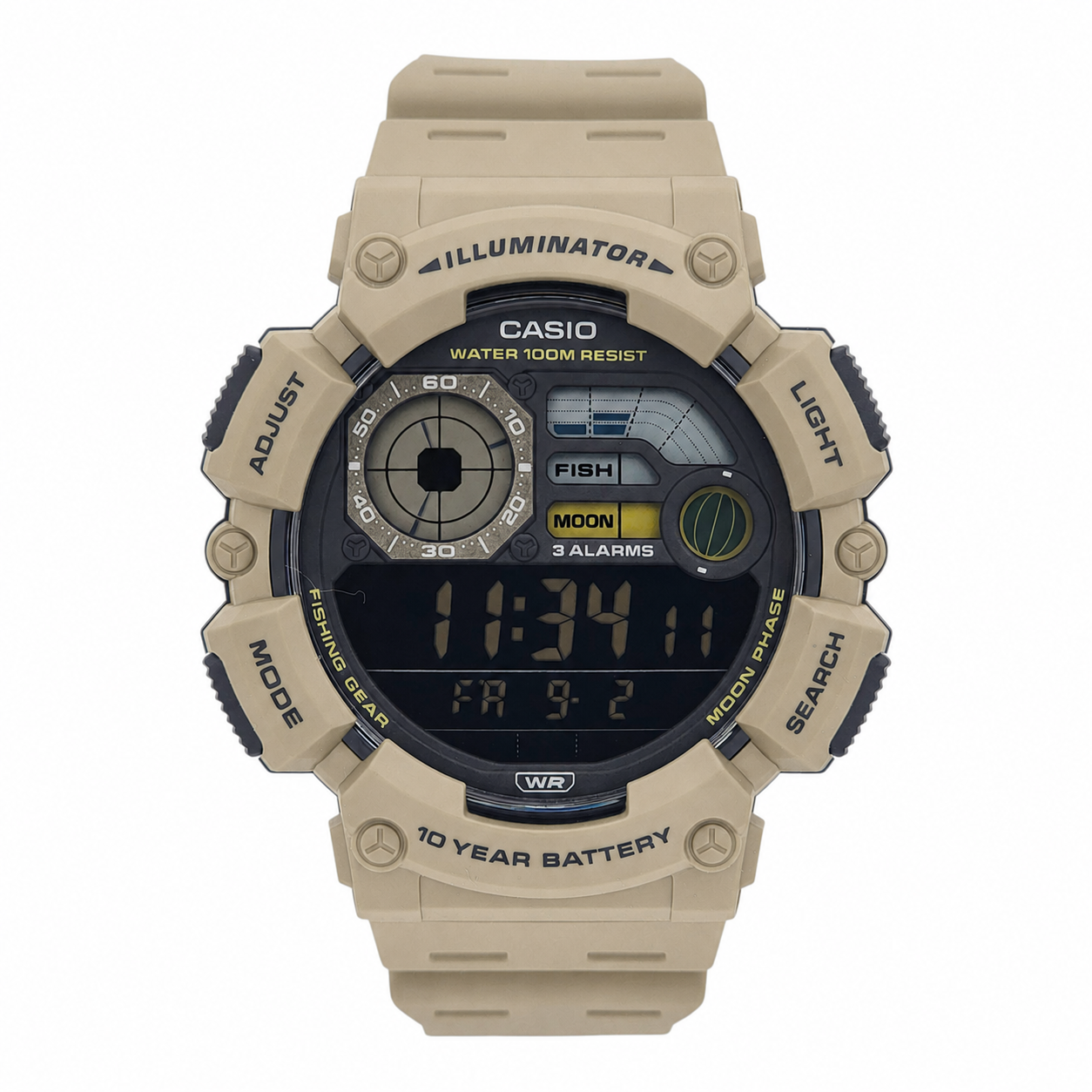 Reloj de pulsera Casio caballero WS-1500H-5BV beige