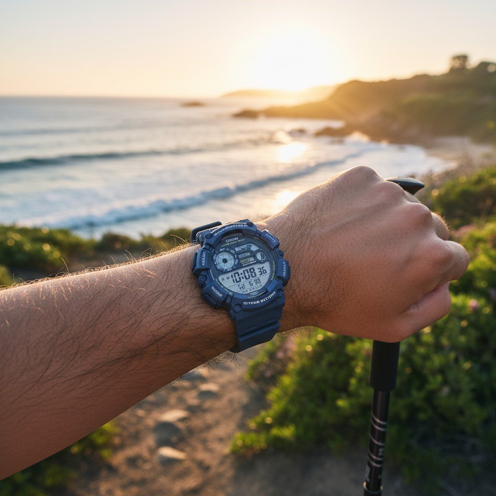 Reloj de pulsera Casio caballero WS-1500H-2AV azul - Imagen 4