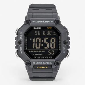 Reloj Casio para caballero AE-1600H-8BV – Gris fondo negro