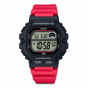 Reloj Casio para caballero WS-1400H-4AV – Correa rojo