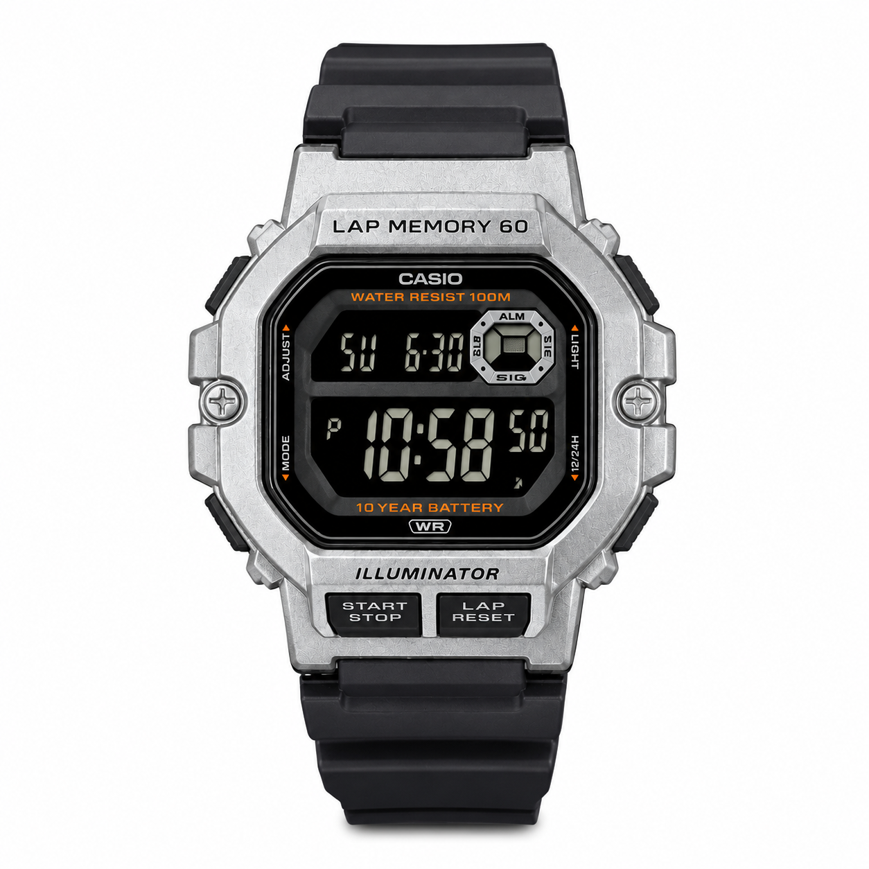Reloj de pulsera Casio caballero WS-1400H-1BV plateado