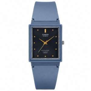 Reloj Casio para dama MQ-38UC-2A2 – Correa de resina celeste fondo negro