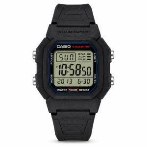 Reloj Casio para caballero W-800H-1AV – Correa de resina negro