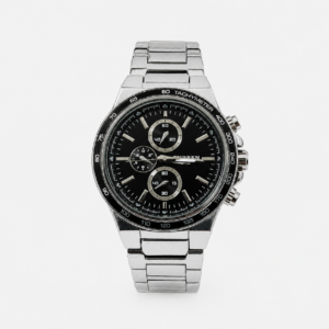 Reloj Curren para caballero 8011-4 Metal plateado con esfera negra