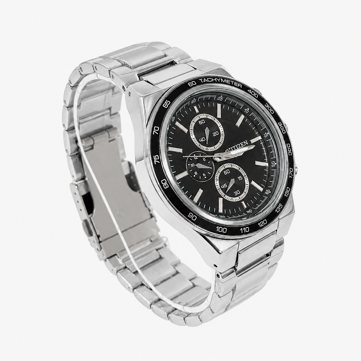 Reloj Curren para caballero 8011-4 Metal plateado con esfera negra - Imagen 3