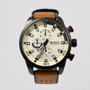 Reloj Curren para caballero 8250-2 Cuero camel con esfera crema
