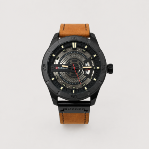 Reloj Curren para caballero 8301-3 Cuero camel con esfera negra