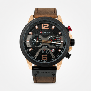 Reloj Curren para caballero 8329-5 Cuero marrón con esfera negra