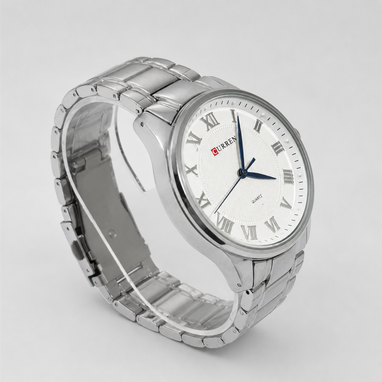 Reloj Curren para caballero 8409-1 Metal plateado con esfera blanca - Imagen 2