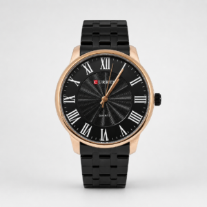 Reloj Curren para caballero 8422-4 Metal negro con detalles cobre