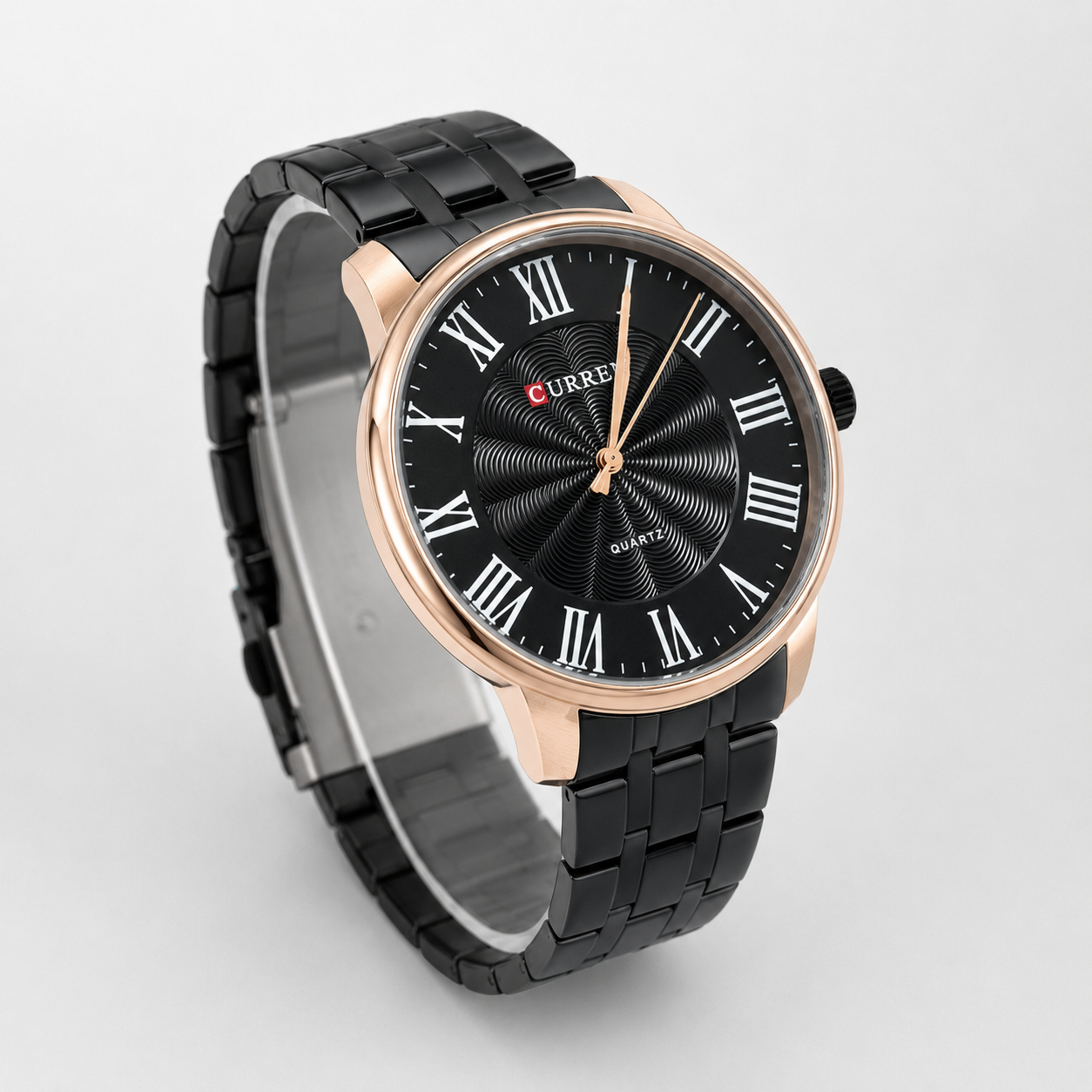 Reloj Curren para caballero 8422-4 Metal negro con detalles cobre - Imagen 3