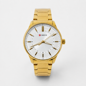 Reloj Curren para caballero 8430-4 Metal dorado con esfera blanca