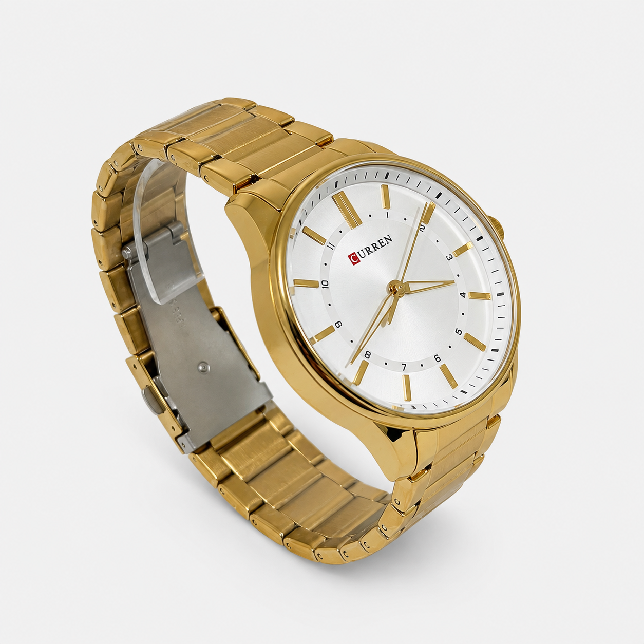 Reloj Curren para caballero 8430-4 Metal dorado con esfera blanca - Imagen 2