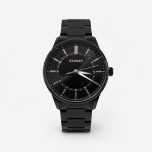 Reloj Curren para caballero 8430-5 Metal negro con esfera negra