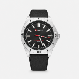 Reloj Curren para caballero 8449-1 Resina negro con esfera negra