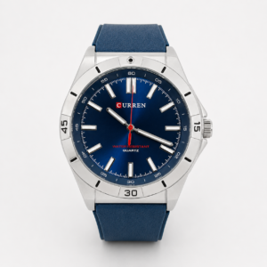 Reloj Curren para caballero 8449-3 Resina azul oscuro con esfera azul