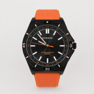 Reloj Curren para caballero 8449-4 Resina naranja con esfera negra