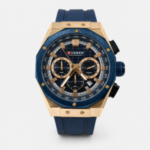 Reloj Curren para caballero 8464-4 Resina azul oscuro con detalles cobre