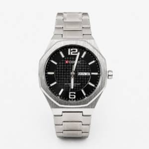 Reloj Curren para caballero 8476-1 Metal plateado con esfera negra