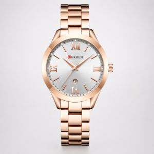 Reloj Curren para dama 9007-2 Metal cobre con esfera blanca
