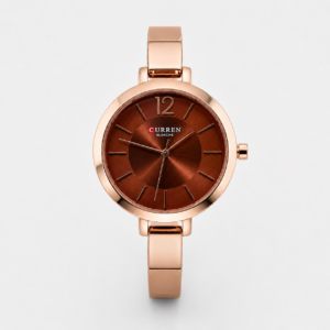 Reloj Curren para dama 9012-2 Metal cobre con esfera borgoña